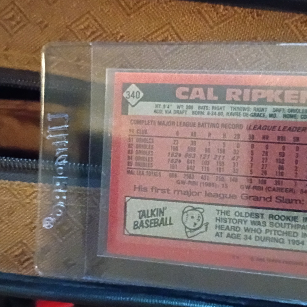 Cal Ripken Orioles Baseball Card - Picture 4 of 5